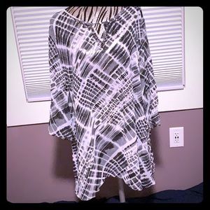 Susan Graver Printed sheet chiffon tunic